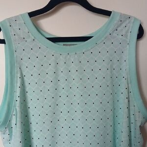 Talbots T Mint Green Sleeveless Top